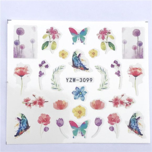 3/$15 Fingernail Art Nail Decals Waterslide Transfer Stickers - Picture 3 of 3